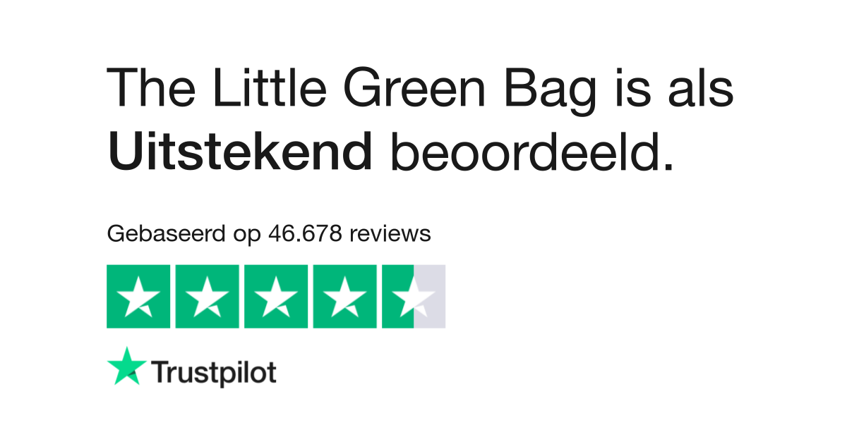 schending taart Doordringen The Little Green Bag reviews | Bekijk consumentenreviews over  thelittlegreenbag.nl