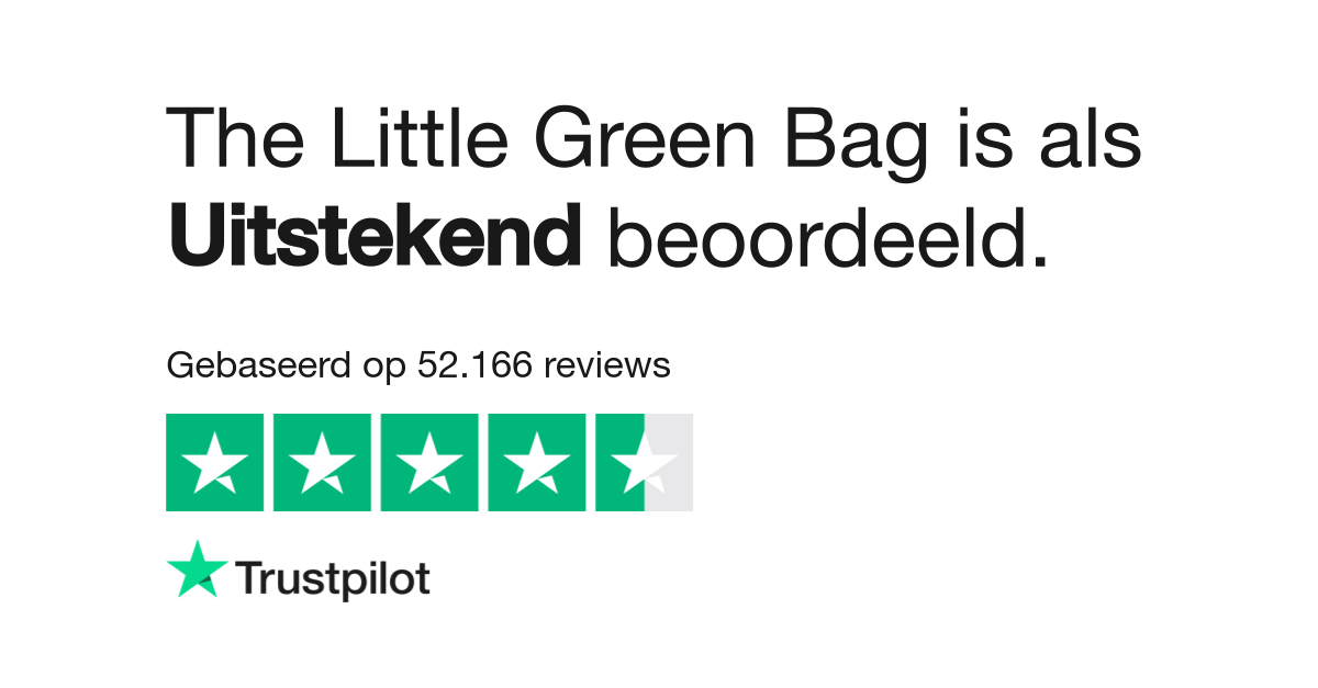 schending taart Doordringen The Little Green Bag reviews | Bekijk consumentenreviews over  thelittlegreenbag.nl