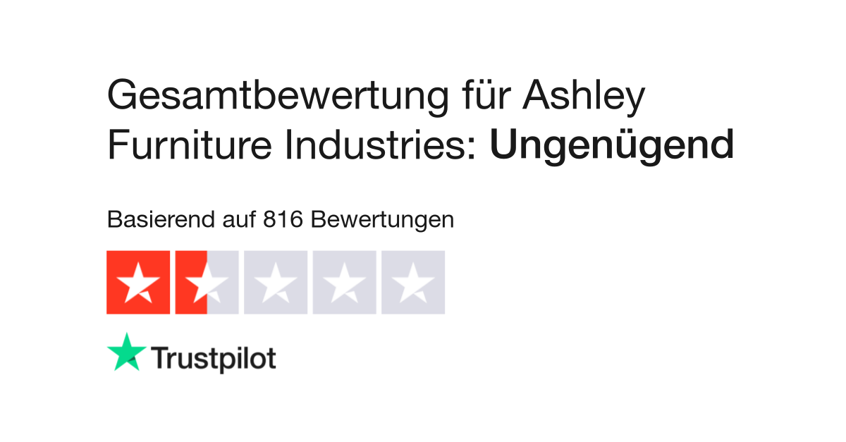 Bewertungen Zu Ashley Furniture Industries Lesen Sie