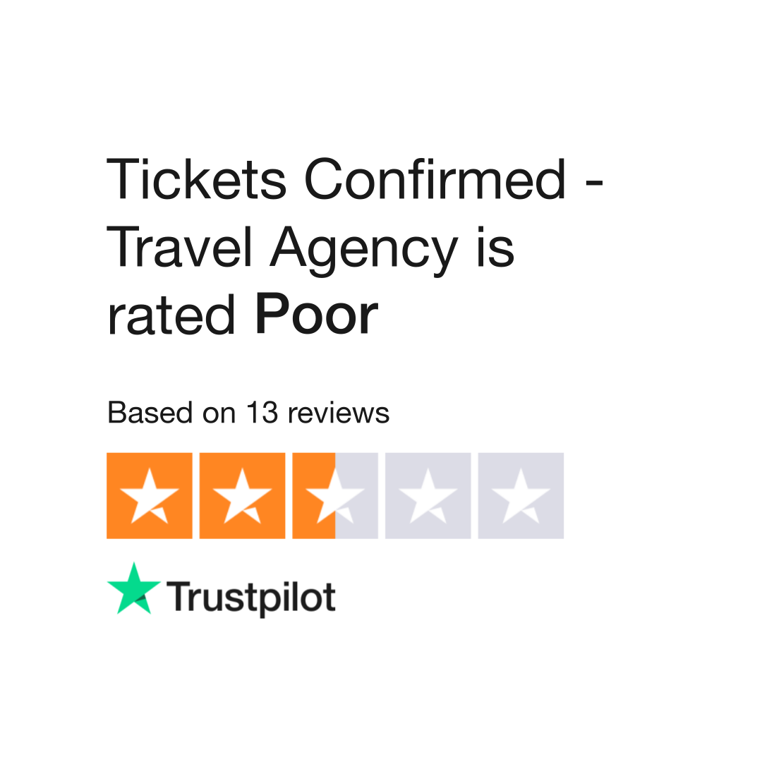 tickets confirmed travel agency