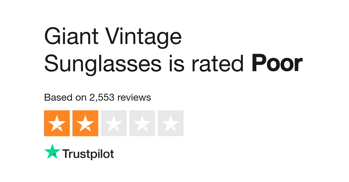 Giant vintage sunglasses clearance