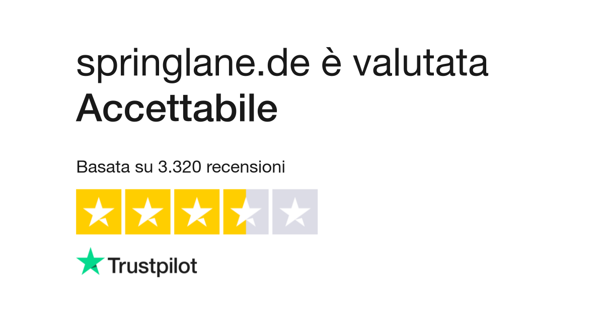 springlane.de  Leggi le recensioni dei servizi di springlane.de