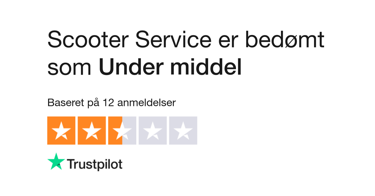 Anmeldelser af Scooter Service | Læs kundernes anmeldelser scooter- service.dk