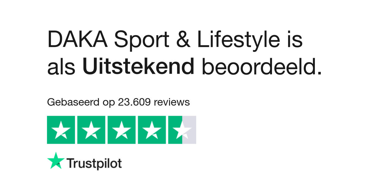 Afdaling Persoon belast met sportgame Assimileren DAKA Sport & Lifestyle reviews | Bekijk consumentenreviews over daka.nl | 2  van 952