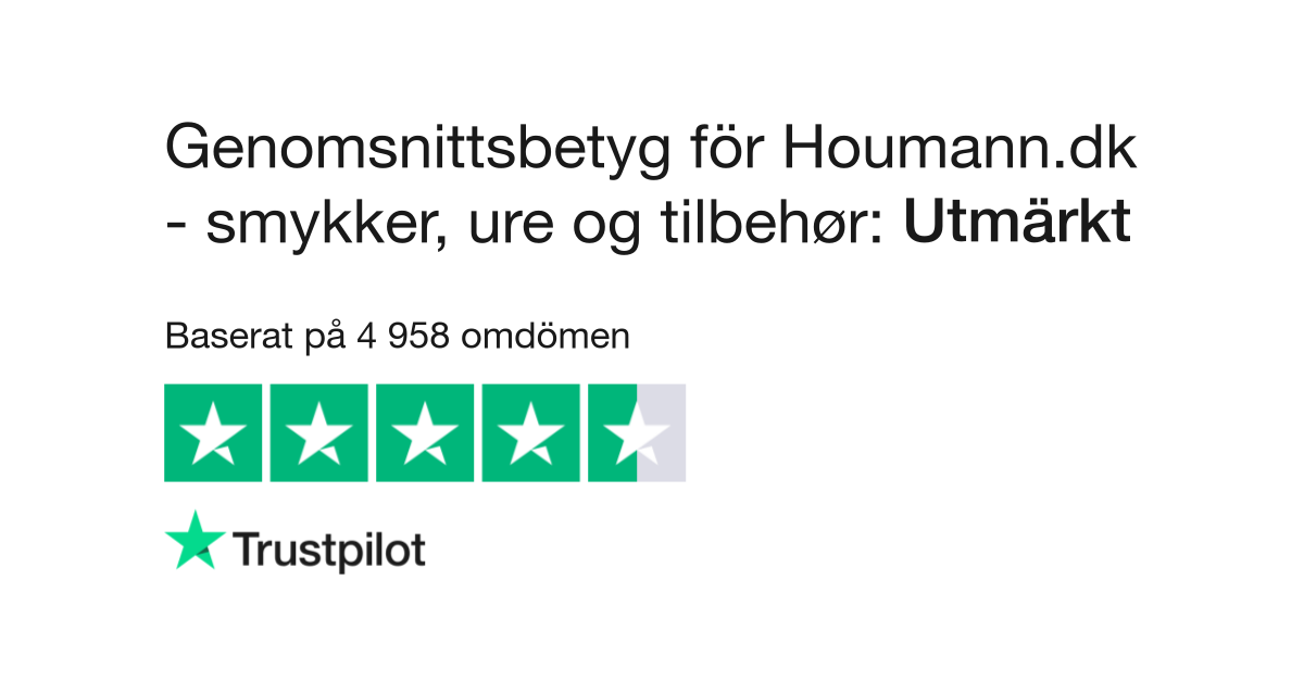 Eller senere sortere Begrænse Omdömen om Houmann.dk - smykker, ure og tilbehør | Läs kundernas omdömen om  houmann.dk