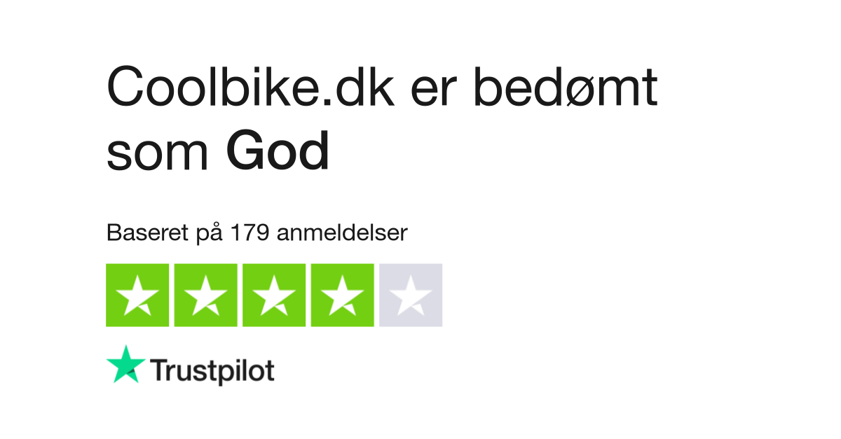 Anmeldelser af Coolbike.dk | Læs kundernes af www.coolbike.dk | 8 af