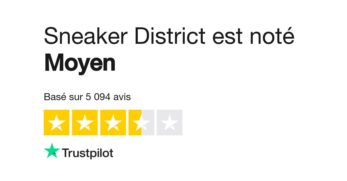 Avis de Sneaker District Lisez les avis marchands de