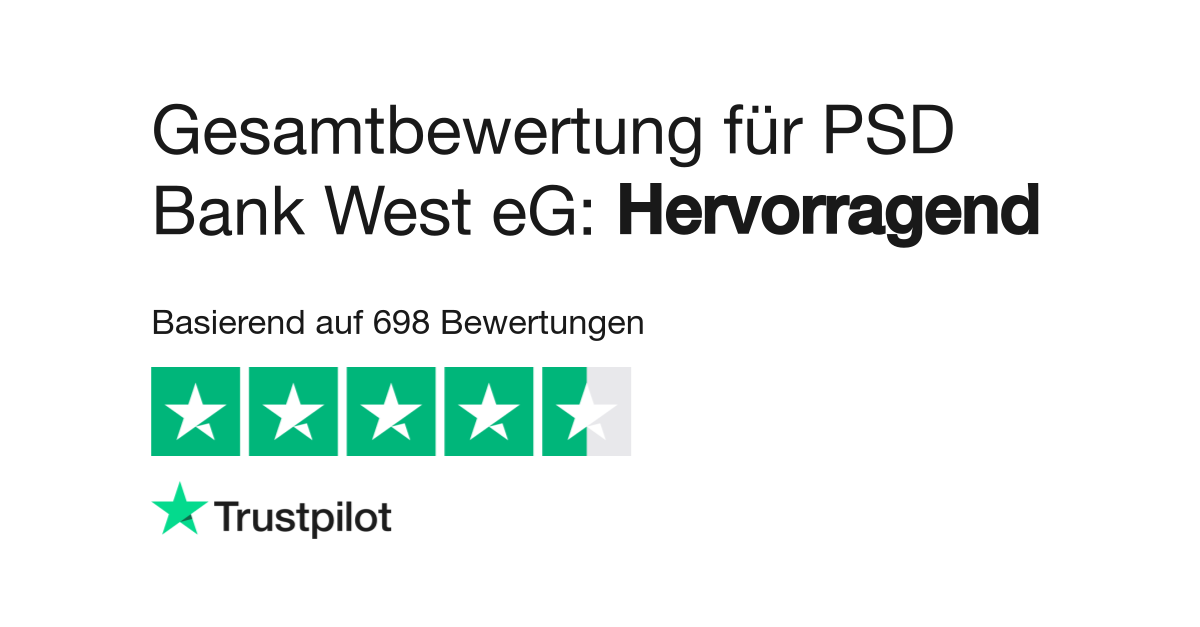 Bewertungen Zu Psd Bank West Eg Lesen Sie Kundenbewertungen Zu Psd West De