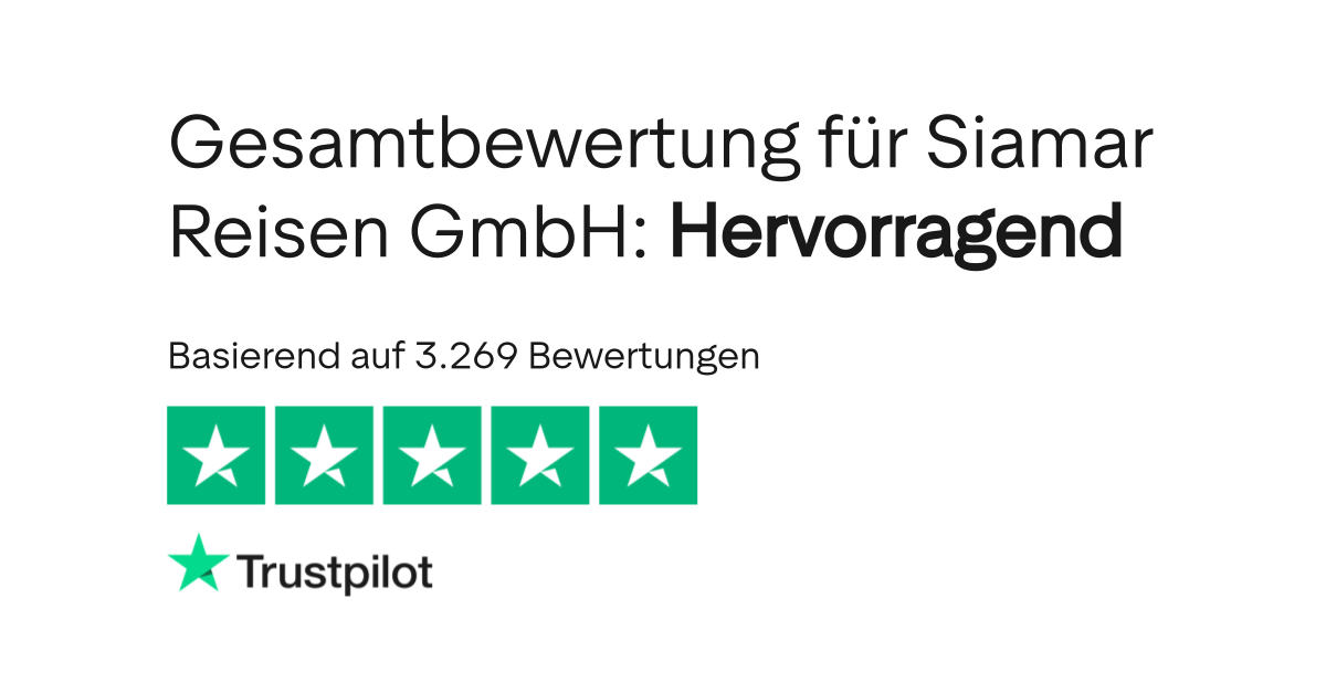 Bewertungen Zu Siamar Reisen Lesen Sie Kundenbewertungen Zu Www Siamar De 10 Von 110