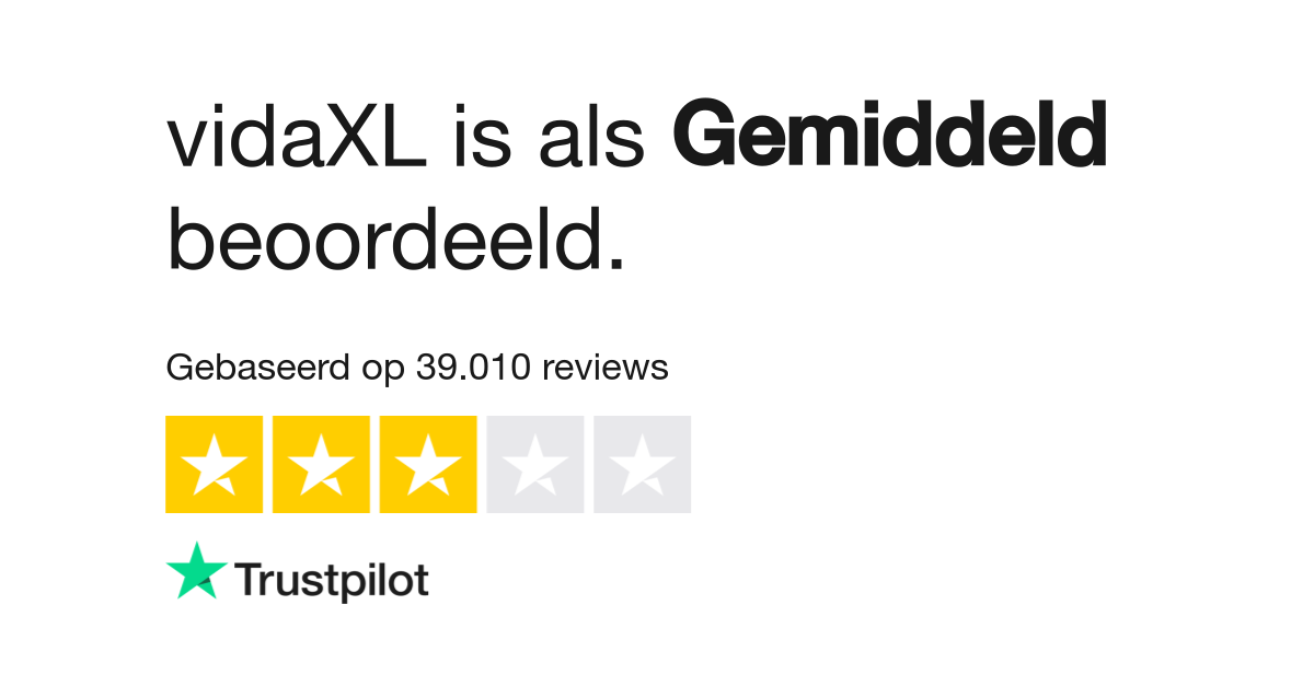 voorzien Tien band vidaXL reviews | Bekijk consumentenreviews over vidaxl.nl