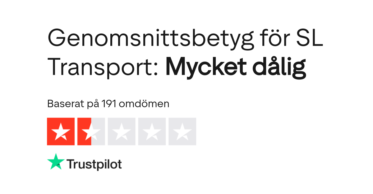 Omdomen Om Sl Transport Las Kundernas Omdomen Om Sl Transport Dk