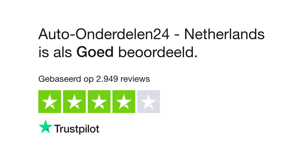 Trek overdrijving Wrijven Auto-Onderdelen24 - Netherlands reviews | Bekijk consumentenreviews over  auto-onderdelen24.nl