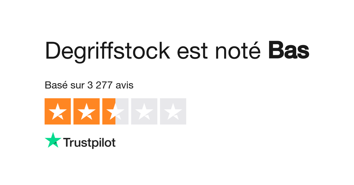 Avis de Degriffstock Lisez les avis marchands de degriffstock