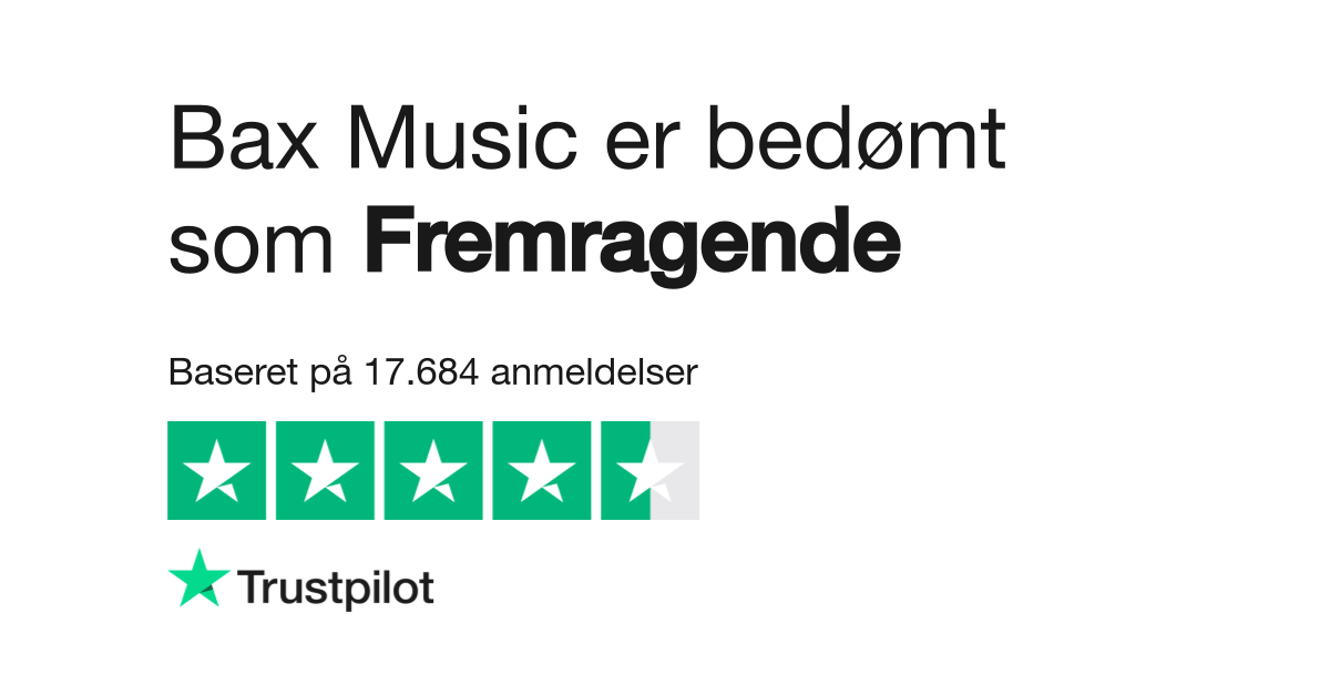 Bax shop music trustpilot