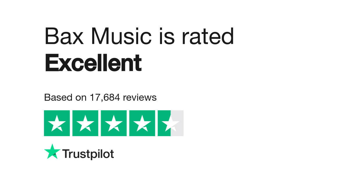 Bax shop music trustpilot