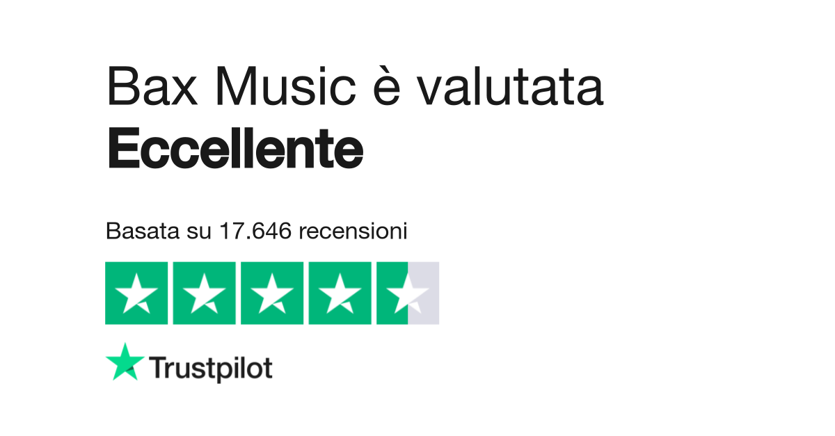 Bax deals music trustpilot