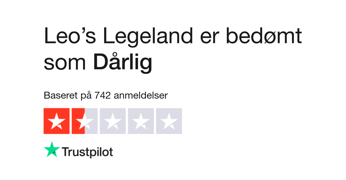 af Leo's Legeland | Læs kundernes anmeldelser af leoslegeland.dk