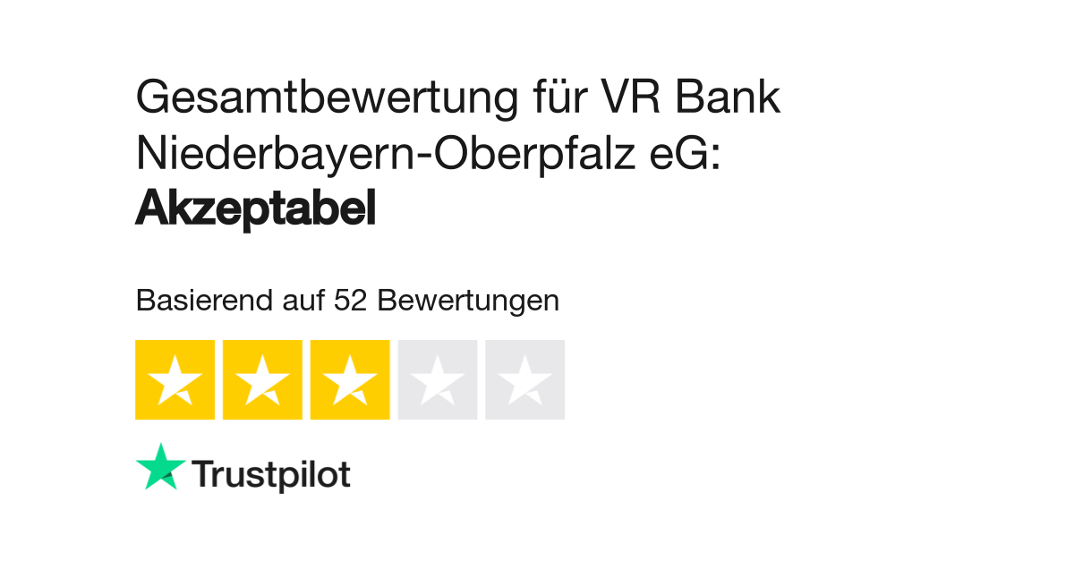 Bewertungen zu VR Bank Niederbayern-Oberpfalz eG | Lesen ...