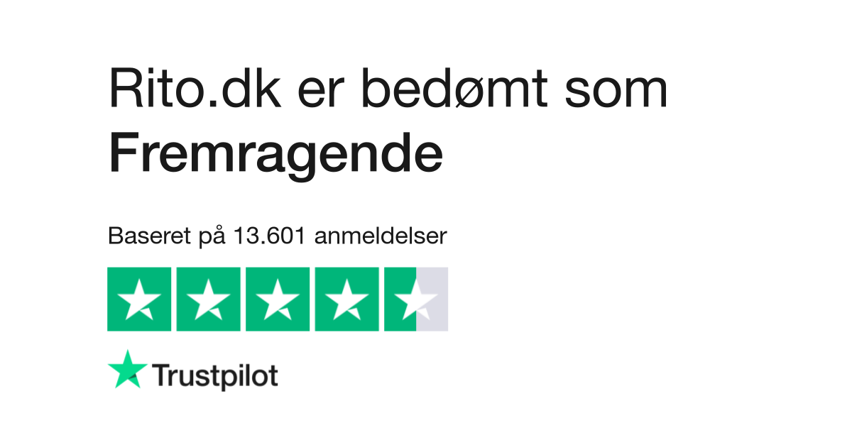 Anmeldelser Rito.dk | kundernes anmeldelser af rito.dk