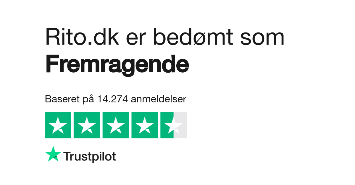 Anmeldelser Rito.dk | kundernes anmeldelser af rito.dk