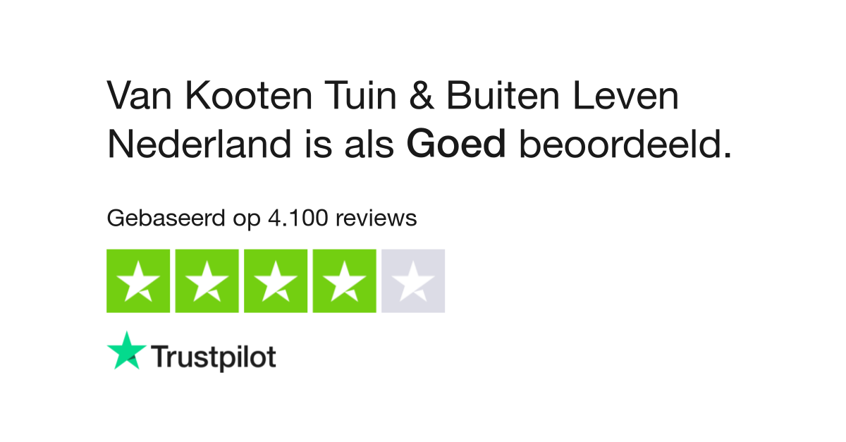 Van Kooten Tuin &amp; Buiten Leven reviews Lees klantreviews over www