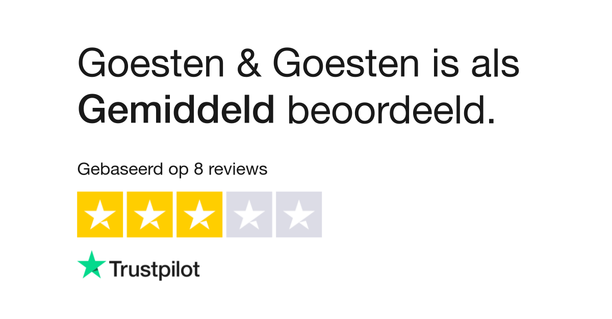 Goesten & Goesten reviews | Bekijk consumentenreviews goestenengoesten.nl