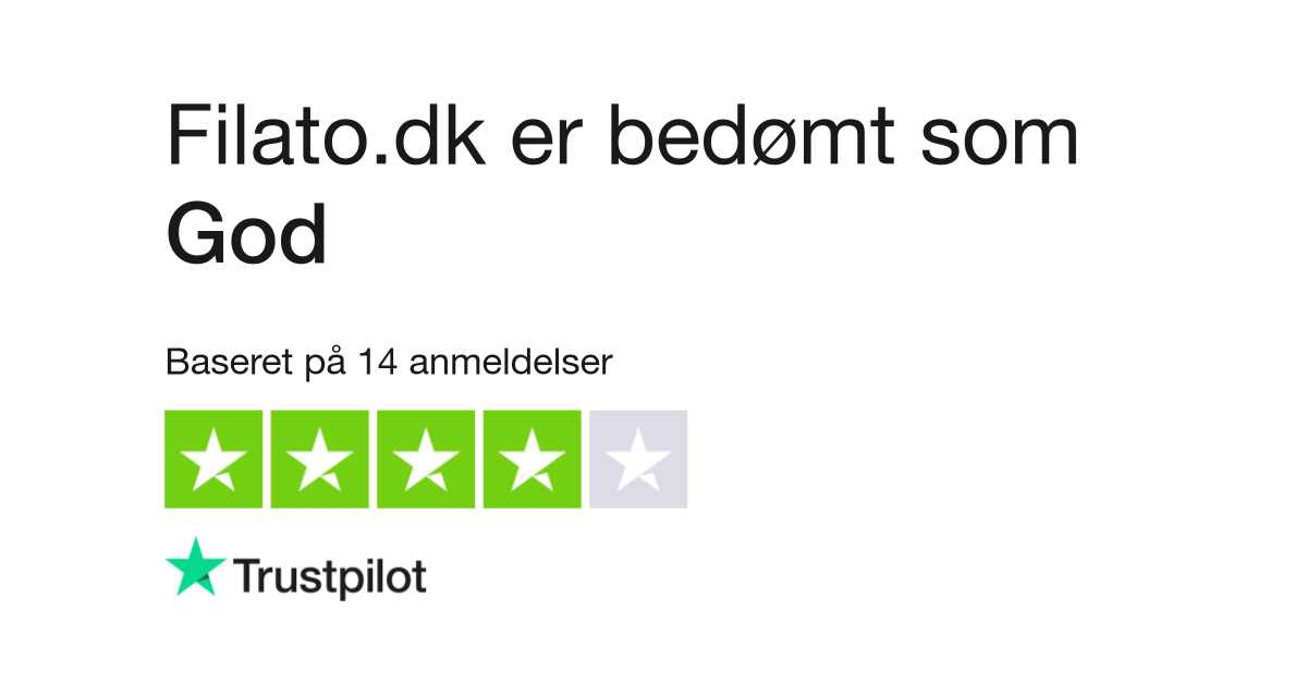 Anmeldelser Læs kundernes anmeldelser af filato.dk