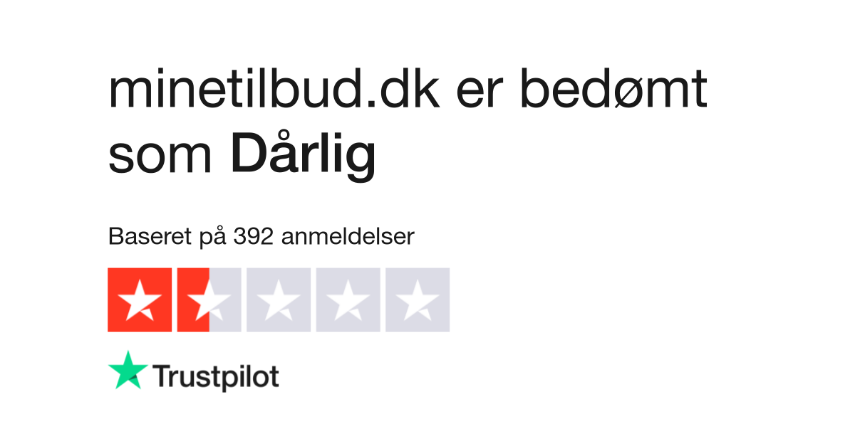 skorsten Op talent Anmeldelser af minetilbud.dk | Læs kundernes anmeldelser af minetilbud.dk