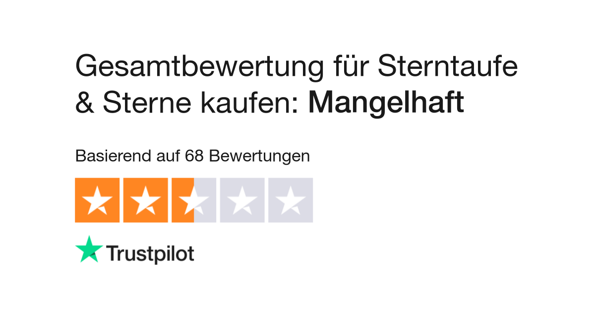 Bewertungen zu Sterntaufe & Sterne kaufen  Lesen Sie Kundenbewertungen zu  www.sterntaufe24.de