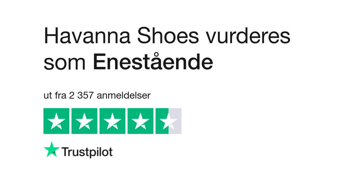 Havanna Shoes | Les kundenes anmeldelser av havanna-shoes.dk