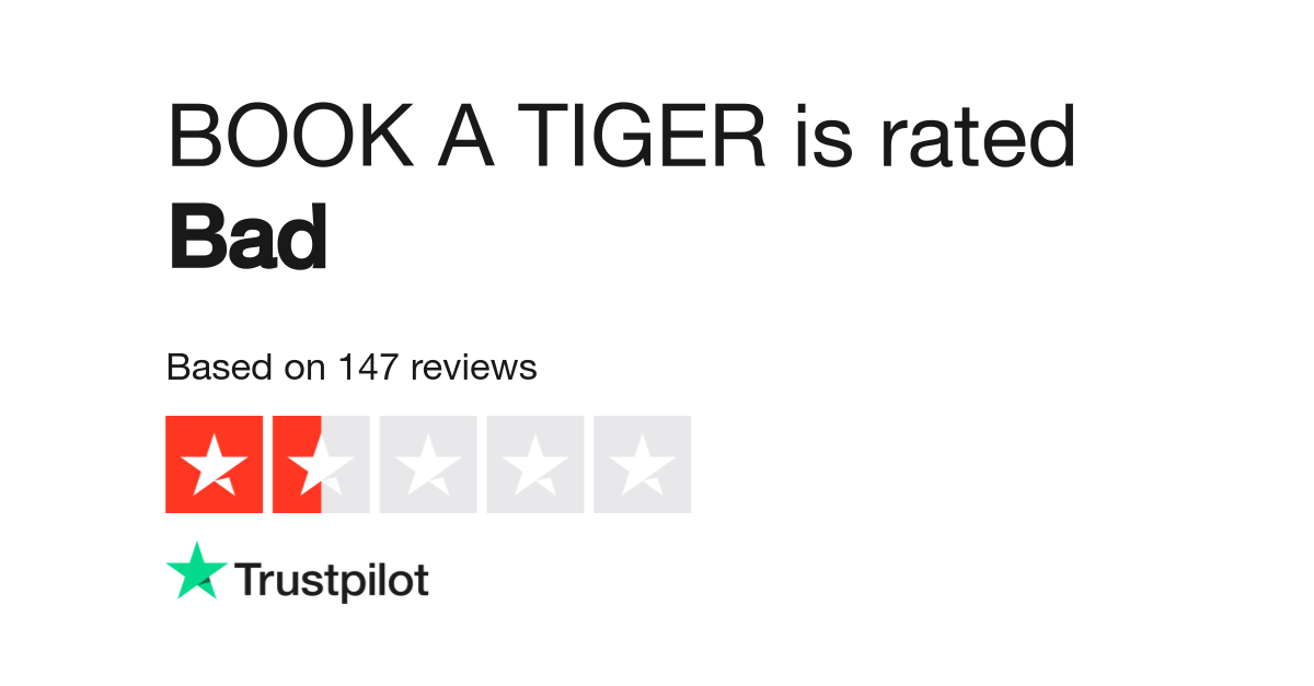 Book A Tiger Reviews Read Customer Service Reviews Of Bookatiger Com