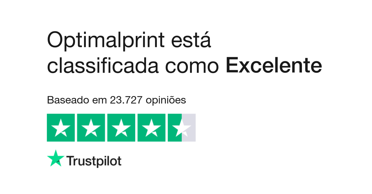 Opiniões sobre Optimalprint  Leia opiniões sobre o serviço de optimalprint .es