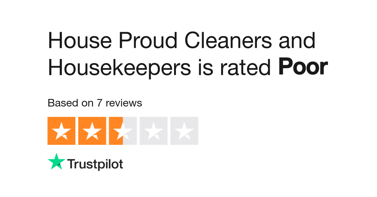House Proud Cleaners and Housekeepers Reviews Read Customer