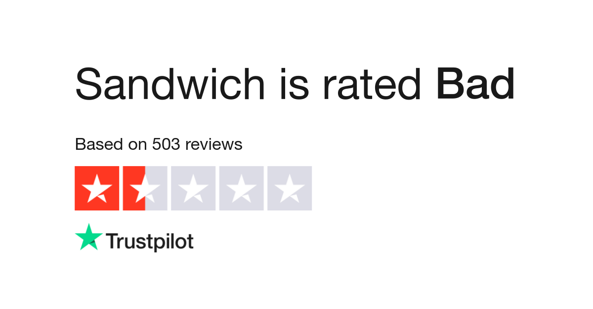 levenslang Respect Glimmend Sandwich Reviews | Read Customer Service Reviews of sandwich.eu