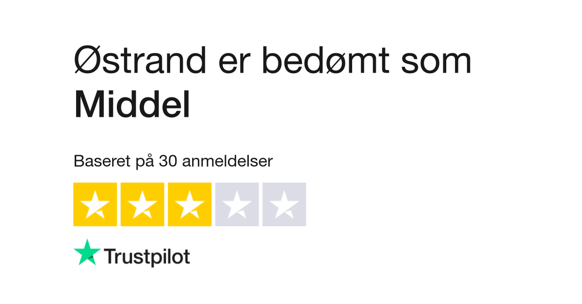 Anmeldelser Østrand | kundernes anmeldelser af østrand.dk