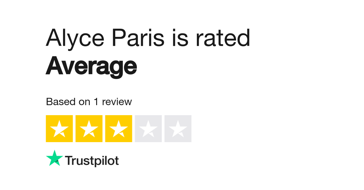 Alyce hotsell paris reviews