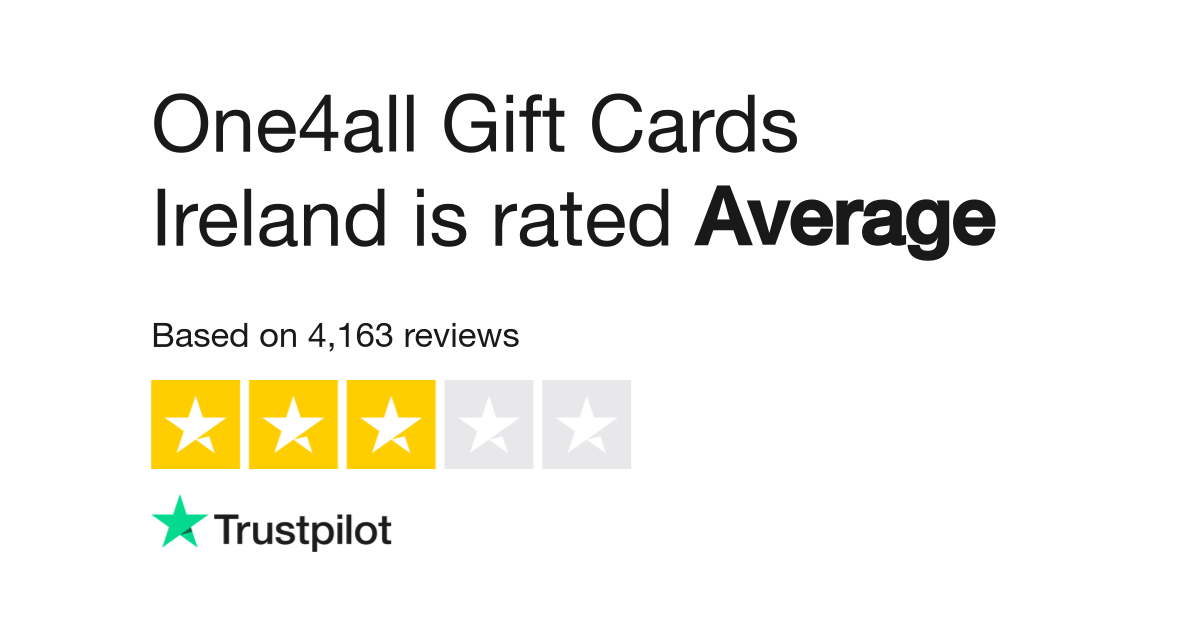 One4all Gift Cards Reviews Read Customer Service Reviews Of One4all Ie