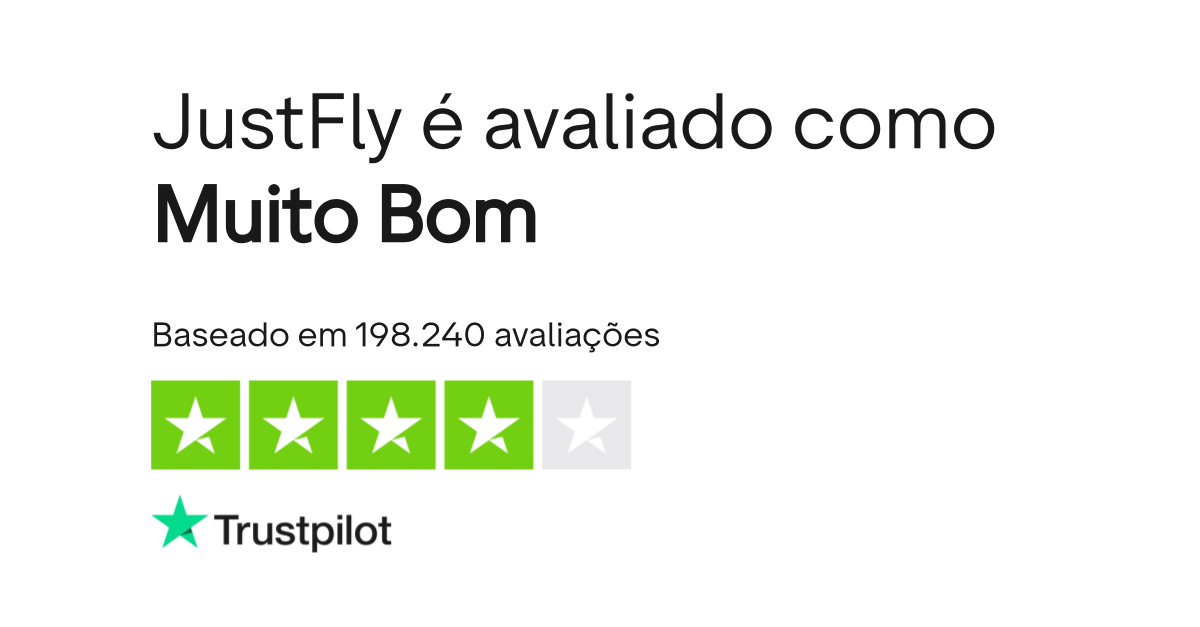 Avaliações sobre JustFly Leia as avaliações sobre o Atendimento ao