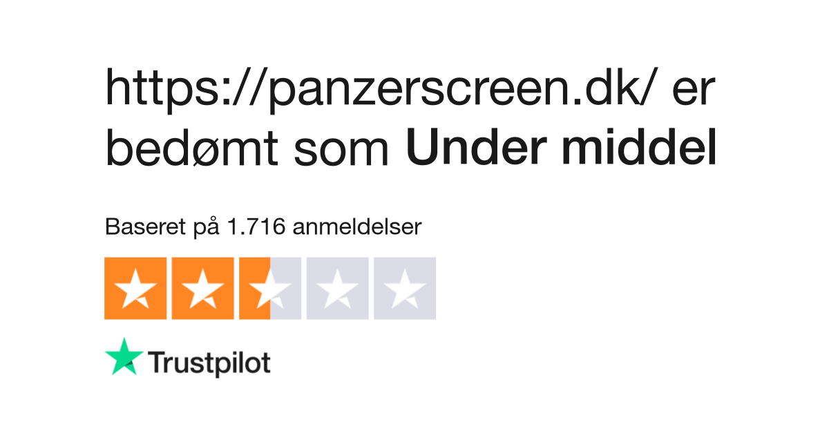 af https://panzerscreen.dk/ | Læs anmeldelser panzerscreen.dk | 61 af 75