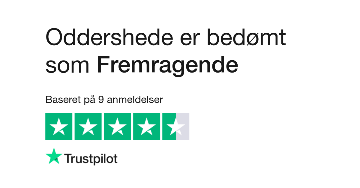 Berolige Rendezvous Diktere Anmeldelser af Oddershede | Læs kundernes anmeldelser af oddershede.dk