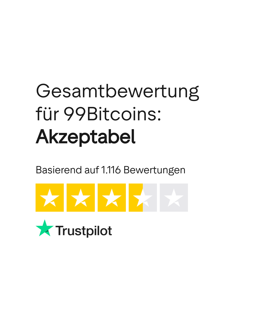 Bewertungen zu 99Bitcoins | Lesen Sie Kundenbewertungen zu 99bitcoins.com