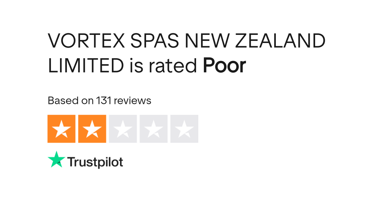 VORTEX SPAS NEW ZEALAND LIMITED Reviews Read Customer Service Reviews