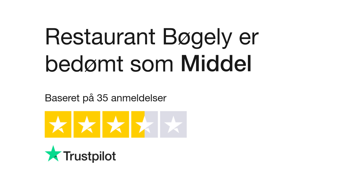 Anmeldelser Restaurant Bøgely | Læs kundernes anmeldelser af www.boegelybakken.dk