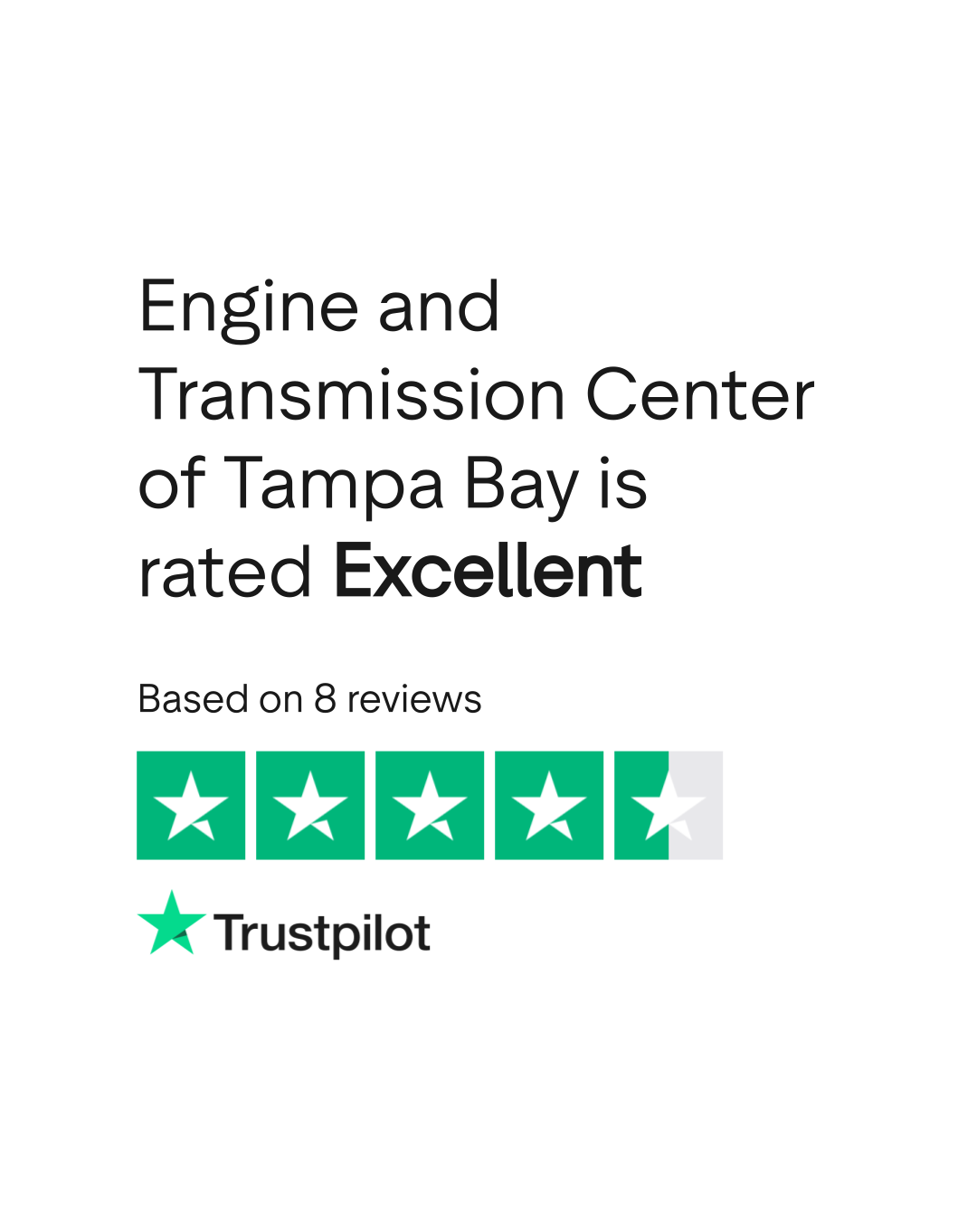Engine and Transmission Center of Tampa Bay Reviews Read Customer