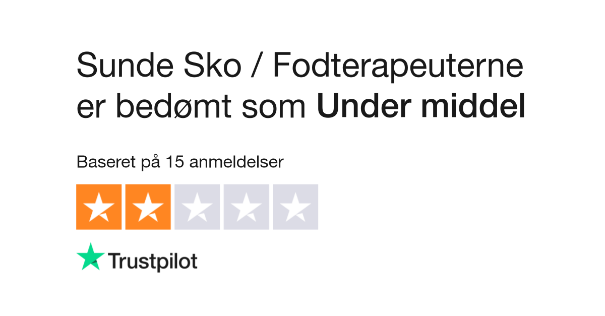 Bryde igennem Reception Skab Anmeldelser af Sunde Sko / Fodterapeuterne | Læs kundernes anmeldelser af  sundesko.dk