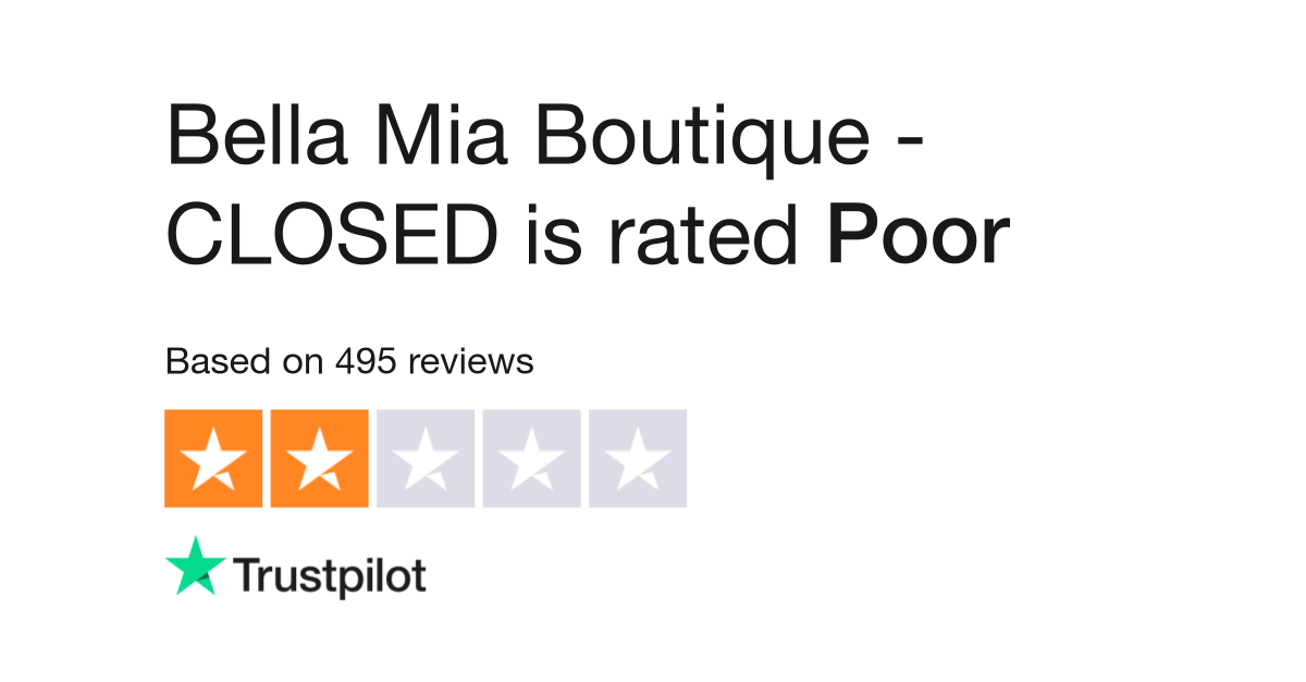 Bella Mia Boutique Reviews Read Customer Service Reviews of