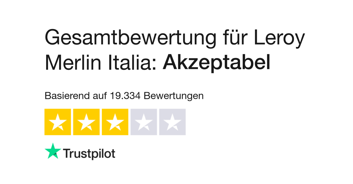Leroy Merlin Italia Reviews  Read Customer Service Reviews of leroymerlin .it