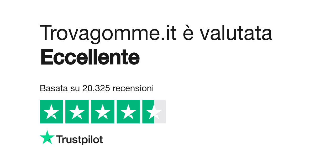 Trovagomme.it  Leggi le recensioni dei servizi di trovagomme.it