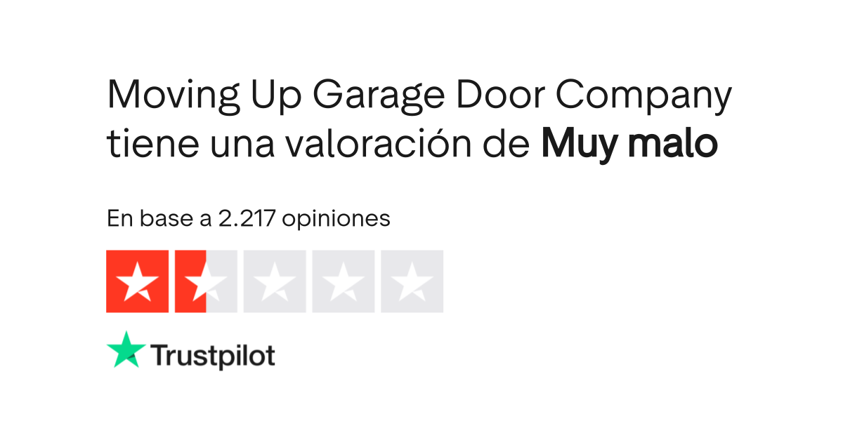 Opiniones sobre Moving Up Garage Door Company Lee las opiniones sobre
