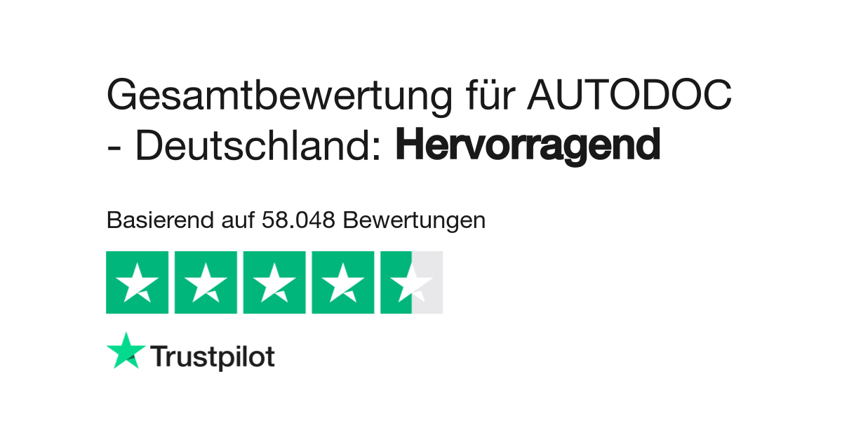 Bewertungen zu AUTODOC - Deutschland